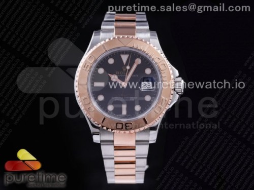 D1공장 롤렉스 요트마스터 로즈골드 포금콤비 블랙다이얼 브슬 _ Yacht-Master 116621 D1F Black Dial on Rose Gold Wrapped SSRG Bracelet A2836