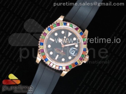 GM공장 롤렉스 요트마스터 40 904L 스틸 _ 러버 Yacht-Master 40 116695SATS GMF Best Edition 904L Case on Black Rubber Strap SA3135