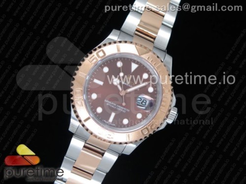 GM공장 롤렉스 요트마스터 브라운 콤비 Yacht-Master 116621 YG Wrapped GMF Best Edition Brown Dial on SS_RG Bracelet SA3135