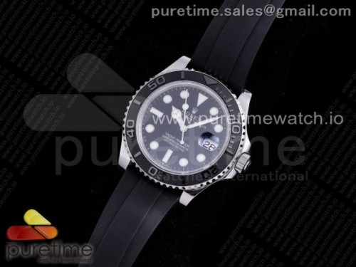 GM공장 롤렉스 요트마스터 실버 블랙다이얼 러버 _ Yacht-Master 42mm 226659 GMF 11 Best Edition 3D Black Ceramic Bezel on Black Rubber Strap SA3235