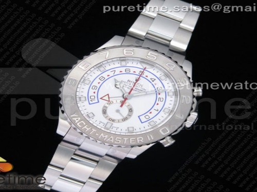 JF공장 V2 롤렉스 요트마스터2 화이트다이얼 브슬 _ YachtMaster II 2017 baselworld 116689 SS JF 11 Best Edition White Dial on SS Bracelet A7750