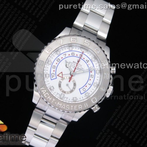 JF공장 V2 롤렉스 요트마스터2 화이트다이얼 브슬 _ YachtMaster II 2017 baselworld 116689 SS JF 11 Best Edition White Dial on SS Bracelet A7750