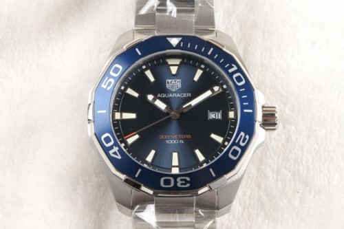 신공장 태그호이어 아쿠아레이서 43MM 블루 브슬