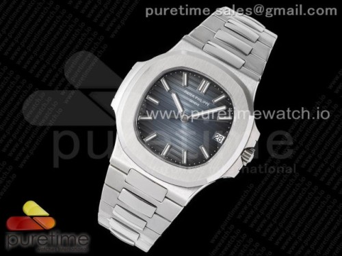 3K공장 V2 파텍필립 노틸러스 그레이 블루다이얼 브슬 _ Nautilus 57111A 3KF 11 Best Edition Gray Blue Textured Dial on SS Bracelet A324 Super Clone V2