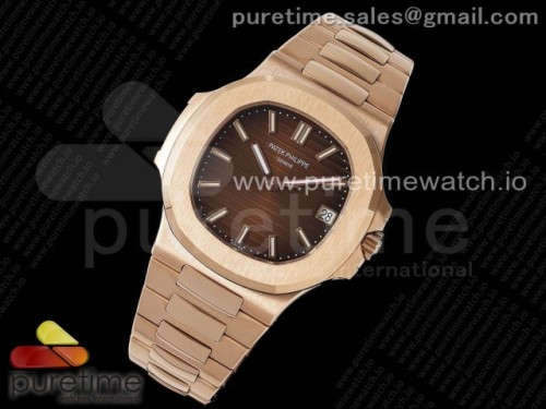 3K공장 V2 파텍필립 노틸러스 로즈골드 브라운다이얼 브슬 _ Nautilus 57111R RG 3KF 11 Best Edition Brown Textured Dial on RG Bracelet A324 Super Clone V2
