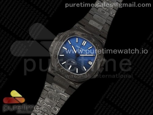 DIW공장 파텍필립 노틸러스 5711 카본 블루 다이얼 Nautilus 5711 DIW Carbon DIWF 11 Best Edition BlackBlue Textured Dial on Carbon Bracelet 324CS