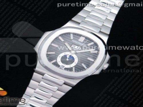 GR공장 V2 노틸러스 애뉴얼캘린더 그레이다이얼 브슬 _ Nautilus 5726 Complicated SS GRF Best Edition Gray Textured Dial on SS Bracelet A324