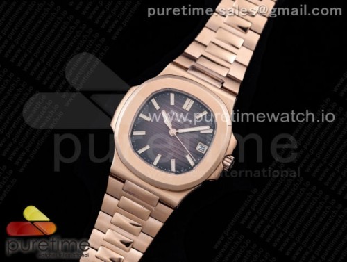 GR공장 V2 파텍필립 노틸러스 5711 브라운다이얼 로즈골드 브슬 _ Nautilus 5711 RG GRF 11 Best Edition Brown Textured Dial on RG Bracelet 324CS