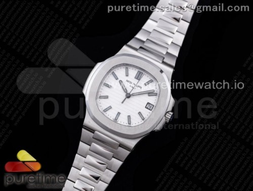 GR공장 V2 파텍필립 노틸러스 5711 화이트다이얼 브슬 _ Nautilus 5711 SS GRF 11 Best Edition White Textured Dial on SS Bracelet 324CS