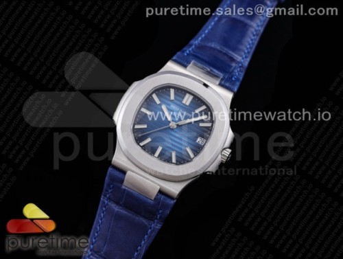GR공장 파텍필립 노틸러스 5711 블루다이얼 블루가죽 _ Nautilus 5711 SS GRF 11 Best Edition Blue Textured Dial on Blue Leather Strap 324CS
