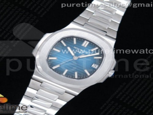 GR공장 파텍필립 노틸러스 점보 블루다이얼 브슬 _ Nautilus 57111A GRF Best Edition Blue Textured Dial on SS Bracelet A324