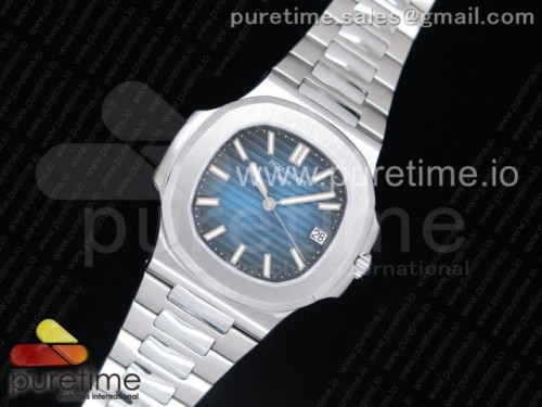 MK공장 파텍필립 노틸러스 V6 Nautilus Jumbo 5711 MKF 1_1 Best Edition Blue Textured Dial on SS Bracelet A324 Clone V6