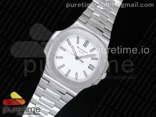 MK공장 파텍필립 노틸러스 V6 Nautilus Jumbo 5711 MKF 1_1 Best Edition White Textured Dial on SS Bracelet A324 Clone V6
