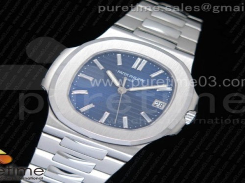 PF공장 V2 파텍필립 노틸러스 점보 5711 블루 다이얼 브레이슬릿 Nautilus Jumbo 5711 PF 1_1 Best Edition 40th Anniversary Blue Dial on SS Bracelet A324 Clone