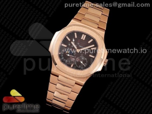 PF공장 파텍필립 노틸러스 5712 브라운다이얼 브슬 로즈골드 _Nautilus 5712 RG PF Best Edition Brown Dial on RG Bracelet A23J