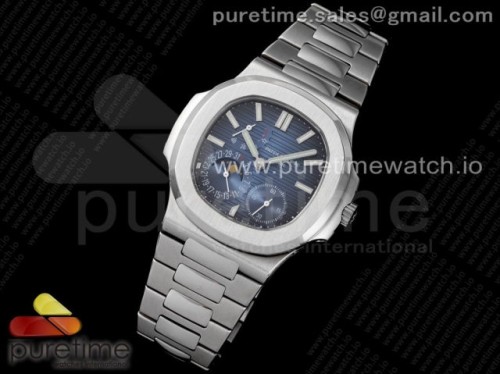 PF공장 파텍필립 노틸러스 5712 블루다이얼 브슬 _ Nautilus 5712 SS PF Best Edition Blue Dial on SS Bracelet A23J