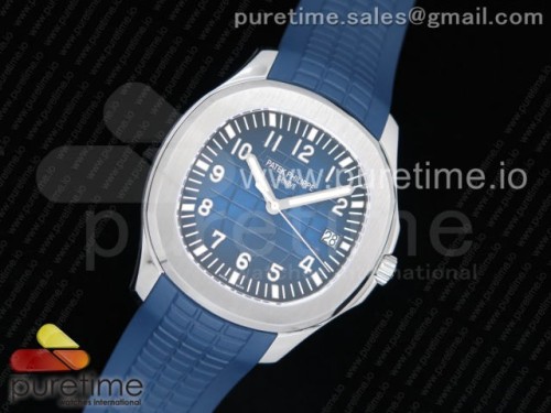 ZF공장 파텍필립 아쿠아넛 5168G 42MM 스틸 블루다이얼 블루러버스트랩 Aquanaut 5168G 42mm SS ZF 1_1 Best Edition Blue Dial on Blue Rubber Strap 324CS
