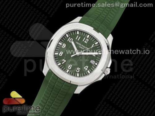 3K공장 V2 파텍필립 아쿠아넛 5168 그린다이얼 그린러버 _ Aquanaut 5168G 42mm SS 3KF 11 Best Edition Green Dial on Green Rubber Strap A324 Super Clone V2