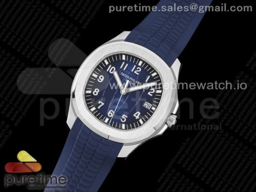 3K공장 V2 파텍필립 아쿠아넛 5168 블루다이얼 블루러버 _ Aquanaut 5168G 42mm SS 3KF 11 Best Edition Blue Dial on Blue Rubber Strap A324 Super Clone V2