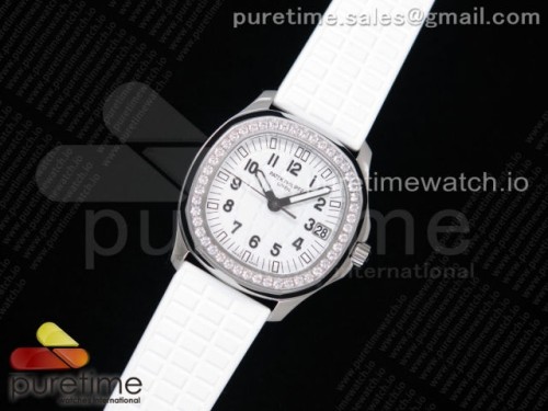 PP공장 파텍필립 아쿠아넛 화이트텍스쳐다이얼 러버 _ Aquanaut 5067A SS PPF 11 Best Edition White Textured Dial on White Rubber Strap AE23