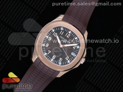 ZF공장 파텍필립 아쿠아넛 로즈골드 브라운다이얼 러버 _ Aquanaut 5167R RG ZF 11 Best Edition Brown Dial on Brown Rubber Strap 324CS (Free box