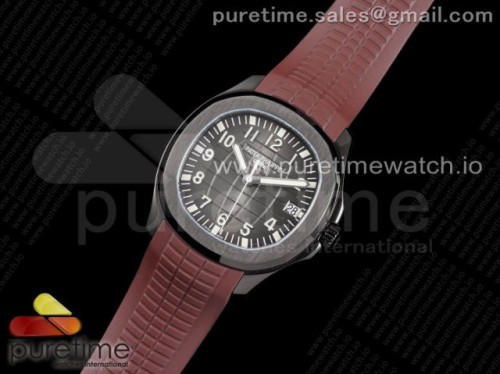 ZF공장 파텍필립 아쿠아넛 베놈 DLC 브라운러버 _ Aquanaut Black Venom DLC ZF 11 Best Edition Black Dial on Brown Rubber Strap 324CS