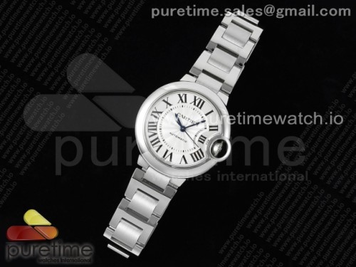3K공장 발롱블루 33MM 화이트 브슬 오토 _ Ballon Bleu 33mm SS 3KF 11 Best Edition White Dial on SS Bracelet A076