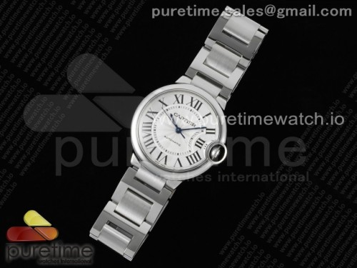 3K공장 발롱블루 36MM 화이트 브슬 오토 _ Ballon Bleu 36mm SS 3KF 11 Best Edition White Dial on SS Bracelet A076