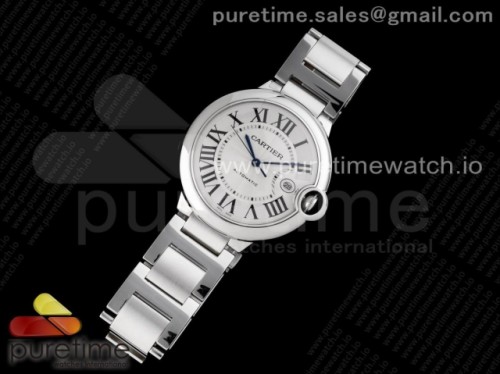 AF공장 V4 까르띠에 발롱블루 42MM 브슬 2824 _ Ballon Bleu 42mm SS AF 11 Best Edition White Texture Dial on SS Bracelet A2824 V4