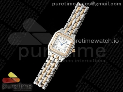 AF공장 까르띠에 팬더 22미리 Panthère Ladies 22mm SSRG AF 11 Best Edition White Dial Diamonds Bezel on SSRG Bracelet Ronda Quartz