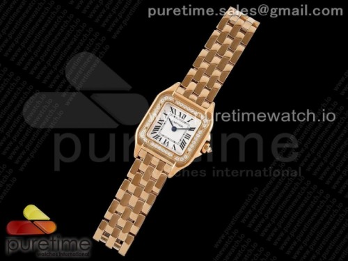 BV공장 까르띠에 팬더 22MM 로즈골드 다이아베젤 브레이슬릿 쿼츠 _ Panthère 22mm BVF 11 Best Edition RG White Dial Diamonds Bezel on RG Bracelet Ronda Quartz