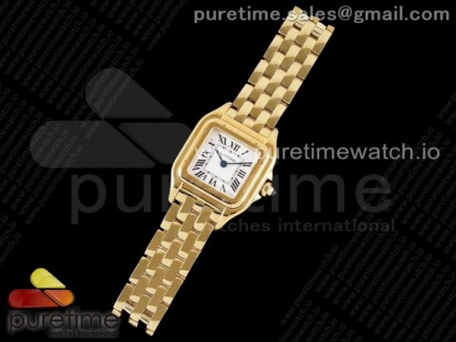 BV공장 까르띠에 팬더 22MM 옐로우골드 브레이슬릿 쿼츠 _ Panthère 22mm BVF 11 Best Edition YG White Dial on YG Bracelet Ronda Quartz