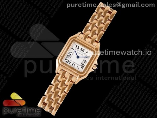 BV공장 까르띠에 팬더 27MM 로즈골드 브레이슬릿 쿼츠 _ Panthère 27mm BVF 11 Best Edition RG White Dial on RG Bracelet Ronda Quartz