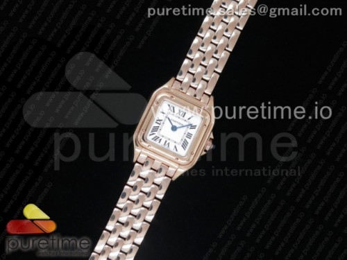 K11공장 까르띠에 팬더 레이디 27MM Panthère Secrete Ladies 27mm SS_YG K11 1_1 Best Edition White Dial on SS_YG Bracelet Ronda Quartz