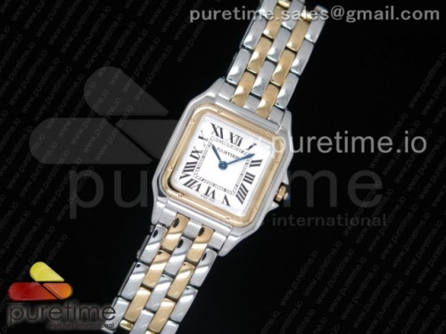 KOR공장 까르띠에 팬더 콤비 27MM Panthère Secrete Ladies SS_RG KOR 1_1 Best Edition White Dial on SS_RG Bracelet Ronda Quartz