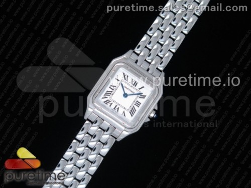 까르띠에 팬더 드 화이트다이얼 _ 브슬 Panthère Secrete Ladies SS DJF 1_1 Best Edition White Dial on SS Bracelet Ronda Quartz (Free Bracelet)