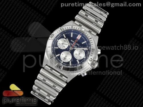 TF공장 브라이틀링 크로노맷 B01 브레이슬릿 블랙실버 Chronomat B01 42mm SS TF 11 Best Edition BlackSilver Dial on SS Bracelet A7750 V2