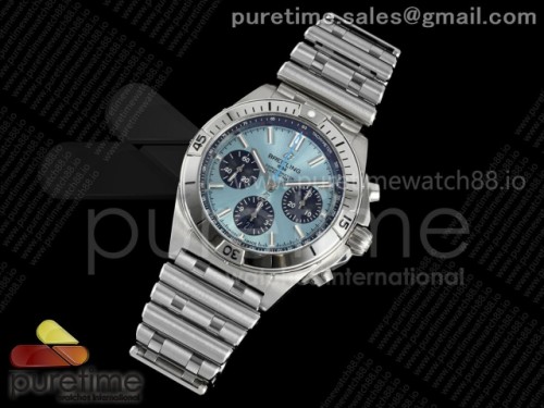 TF공장 브라이틀링 크로노맷 B01 브레이슬릿 블루블랙 Chronomat B01 42mm SS TF 11 Best Edition BlueBlack Dial on SS Bracelet A7750 V2