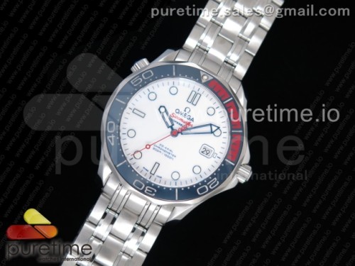 MK공장 오메가 씨마스터 다이버 300 커맨더스위치 브슬 _ Seamaster Diver 300M SS Commander's Watch MKF Best Edition on SS Bracelet A2824 (Free Nylon Strap)