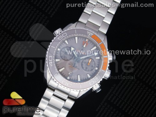 OM공장 V3 오메가 씨마스터 플래닛오션 마스터 크로노미터 그레이다이얼 브슬 _ Planet Ocean Master Chronometer OMF SS Gray Polished Bezel Gray Dial on SS Bracelet A9900 V3