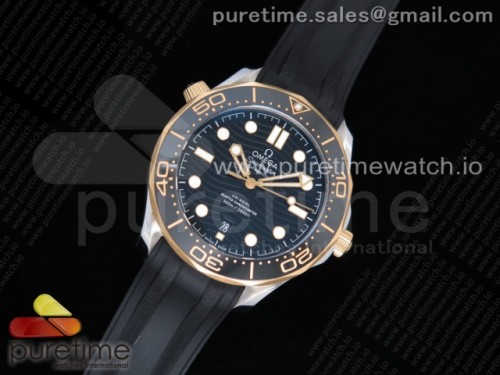 OM공장 오메가 씨마스터 다이버 300 세라믹케이스 블랙세라믹 러버 _ 2018 Seamaster Diver 300M SSYG OMF Best Edition Black Ceramic Black Dial on Black Rubber Strap A8800 (Black Balance Wheel)