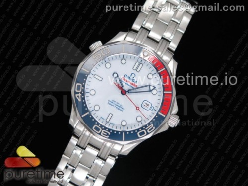 TW공장 오메가 씨마스터 다이버 300M 커맨드 브레이슬릿 _ 추가증정 나일론 스트랩 Seamaster Diver 300M SS _COMMANDER’S WATCH_ TWF Limited Edition on SS Bracelet A2824 (Free Nylon Strap)
