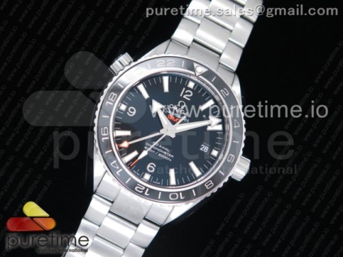 VS공장 오메가 플래닛오션 600M CO-Axial GMT 43.5MM 블랙다이얼 실버마크 _ 브슬 Planet Ocean 600M Co-Axial GMT 43.5mm VSF 1_1 Best Edition Black Dial Silver Markers on SS Bracelet A8605 Super Clone