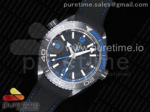 VS공장 오메가 플래닛오션 세라믹 45.5M _ 나일론 스트랩 Planet Ocean 45.5mm Deep Black blue Real Ceramic VSF 1_1 Best Edition on Black Nylon Strap A8906 Super Clone