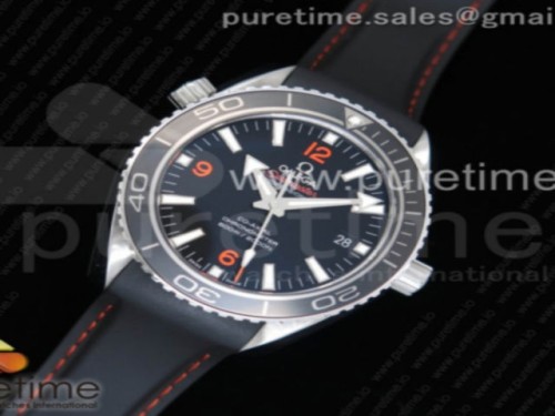 VS공장 오메가 플래닛오션 프로패셔널 세라믹베젤 오렌지 42mm _ 러버 스트랩 Planet Ocean Professional Ceramic Bezel 42mm 11 VSF Best Edition Orange Markers on Rubber Strap A8500 Super Clone