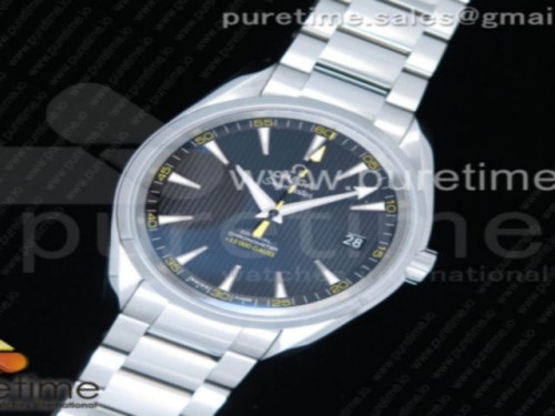 VS공장 오메가 꿀벌 아쿠아테라 150M Aqua Terra 150M 15,000 GAUSS VSF 11 Best Edition Black Textured Dial on SS Bracelet A8508 Super Clone