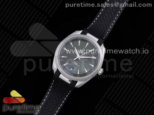 VS공장 오메가 아쿠아테라 그린 러버 _ Aqua Terra 150M Master Chronometers VSF 1_1 Best Edition Green Dial on SS Rubber A8900 Super Clone