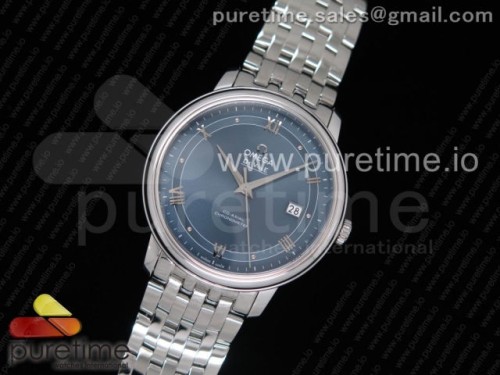 FK공장 오메가 드빌 _ 브슬 De Ville SS FKF 1_1 Best Edition Blue Dial on SS Bracelet A2824
