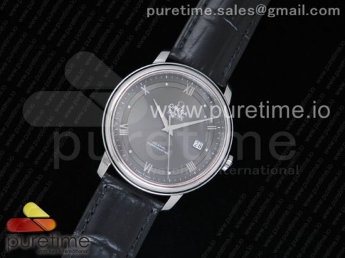 MK공장 V4 오메가 드빌 그레이 다이얼 블랙 레더 스트랩 De Ville SS MKF 1_1 Best Edition Gray Dial on Black Leather Strap MIYOTA 9015 V4