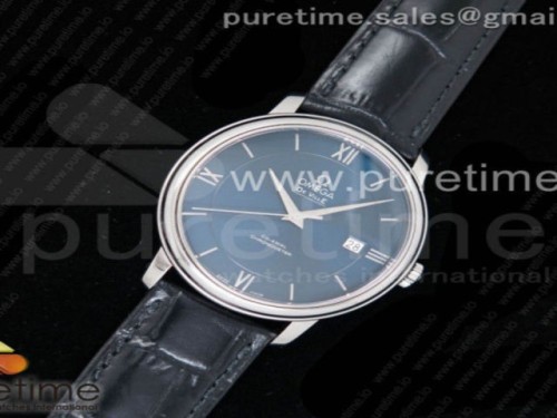 MK공장 V4 오메가 드빌 블루 다이얼 가죽 De Ville SS MKF 11 Best Edition Blue Dial on Black Leather Strap MIYOTA 9015 V4